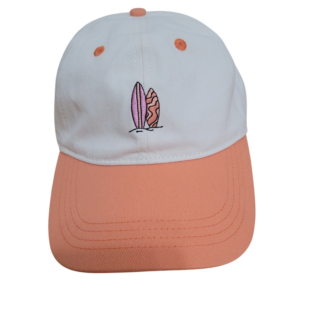 Frasier Sterling Mens Surfboard Embroidery Baseball Cap White Peach RN‎ 171505